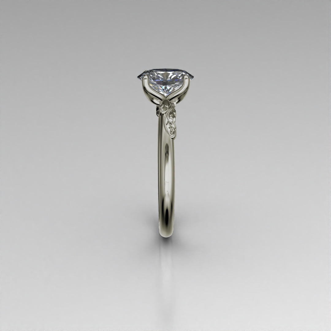 Alana 14k White Gold Lab Grown Diamond Engagement Ring