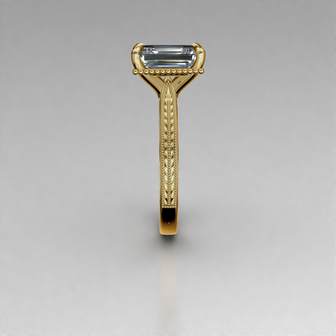 Alexis Art Deco Lab Grown Engagement Ring