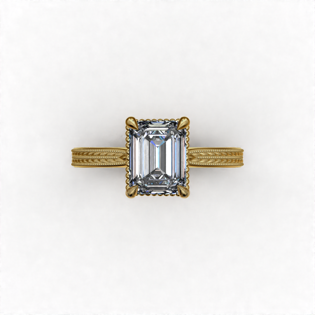 Alexis Art Deco Lab Grown Engagement Ring