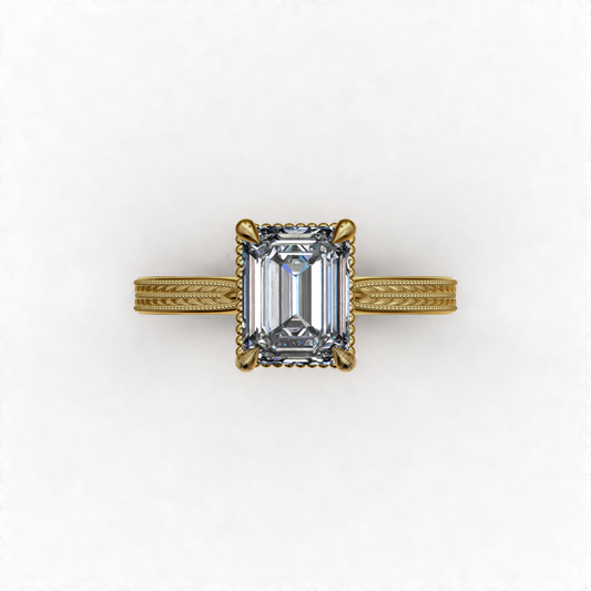 Alexis Art Deco Lab Grown Engagement Ring